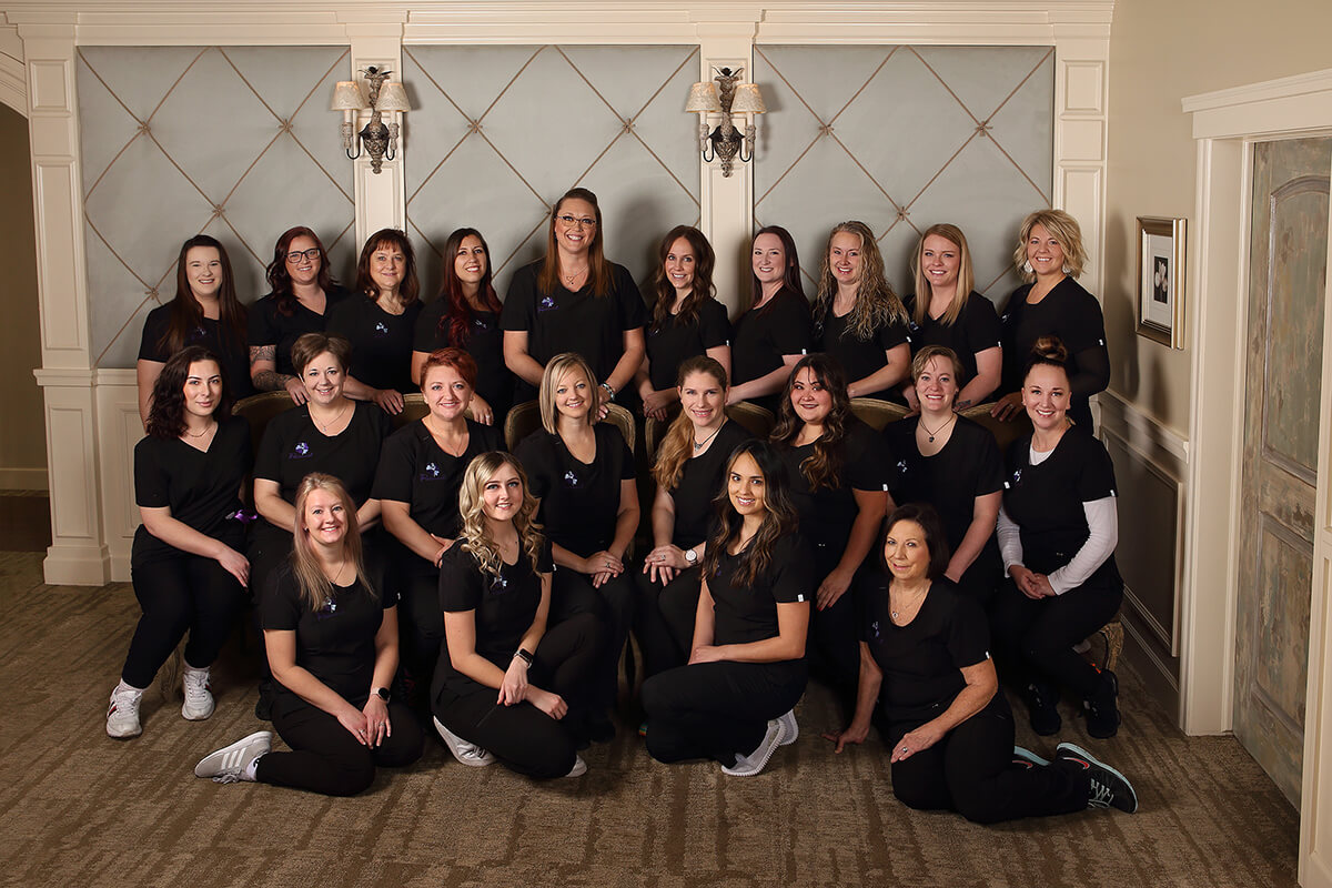 Employee group image portrait team medical practice nursing professional promotional commercial Idaho Photographer